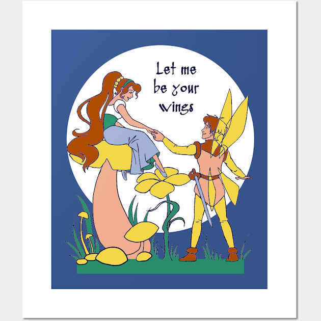 Let me be your wings Wall Art by EagleFlyFree